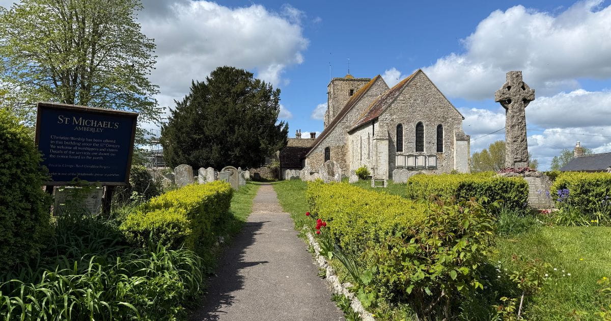 St Michaels Church Amberley history nature walk