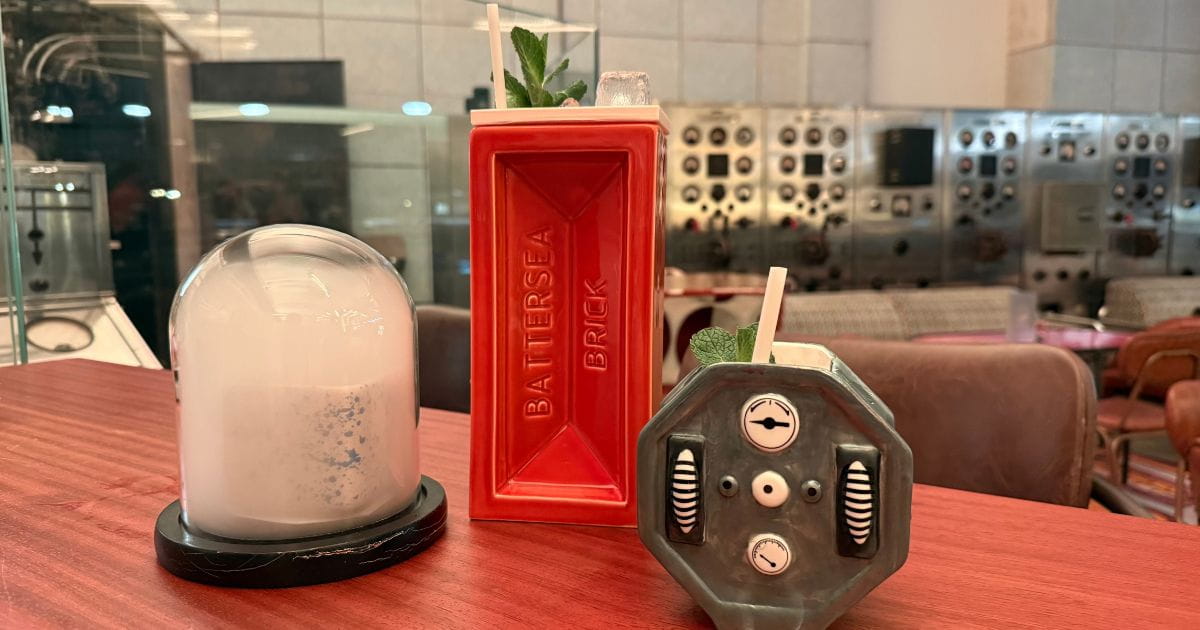 Novelty cocktail glasses Control Room B