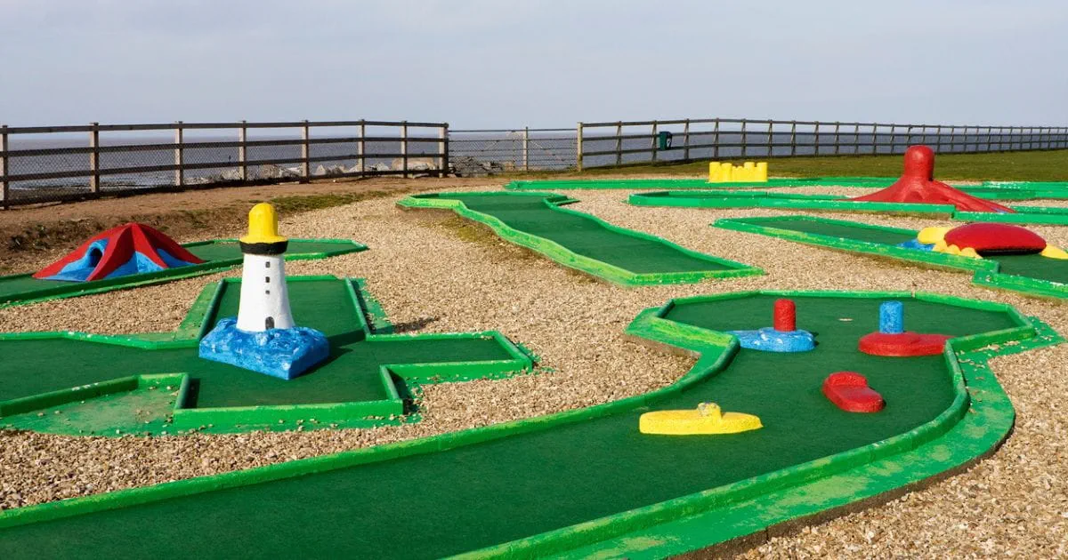 Hastings Adventure Golf courses on the seafront