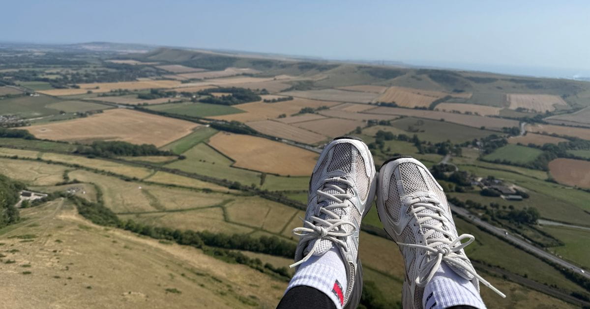 View of South Downs Paragliding