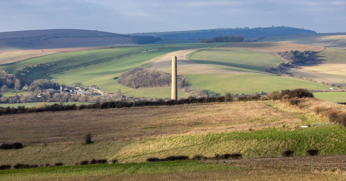 View of Shoreham from the South Downs