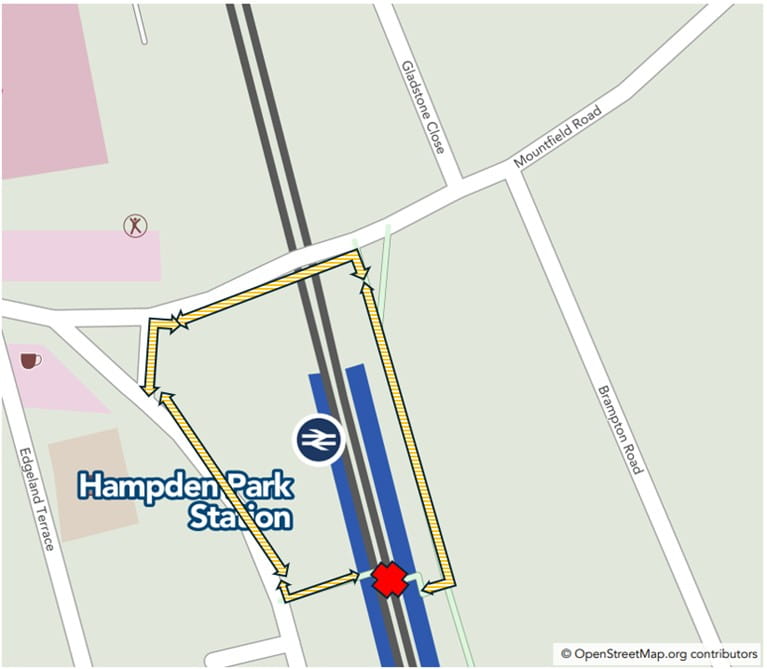 Hampden Park footbridge