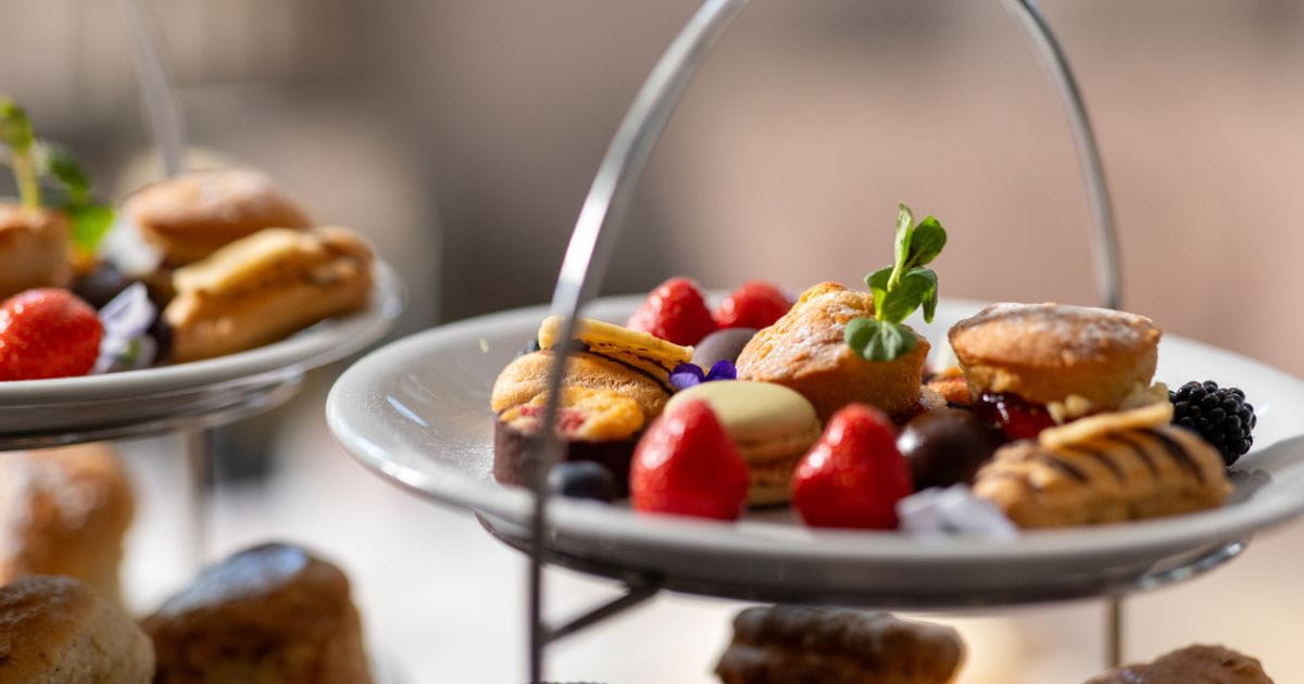 Stock image of an afternoon tea