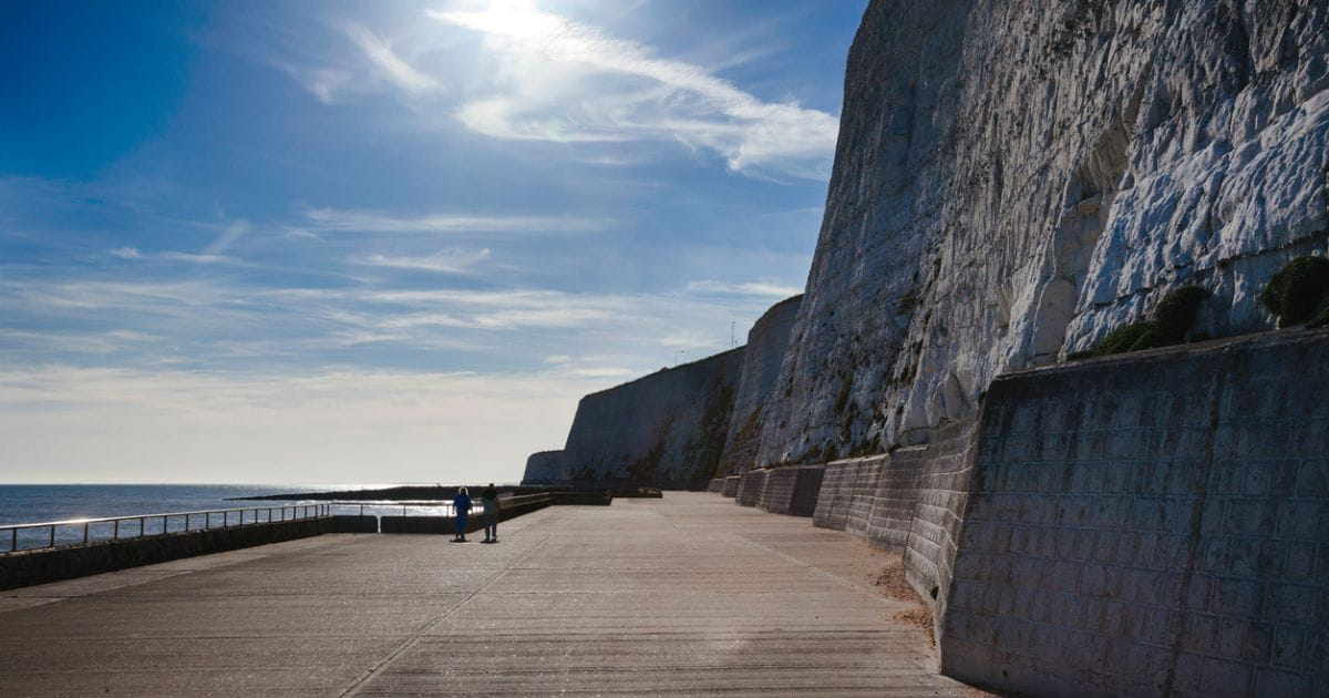 Brighton coastal walk Undercliff walk