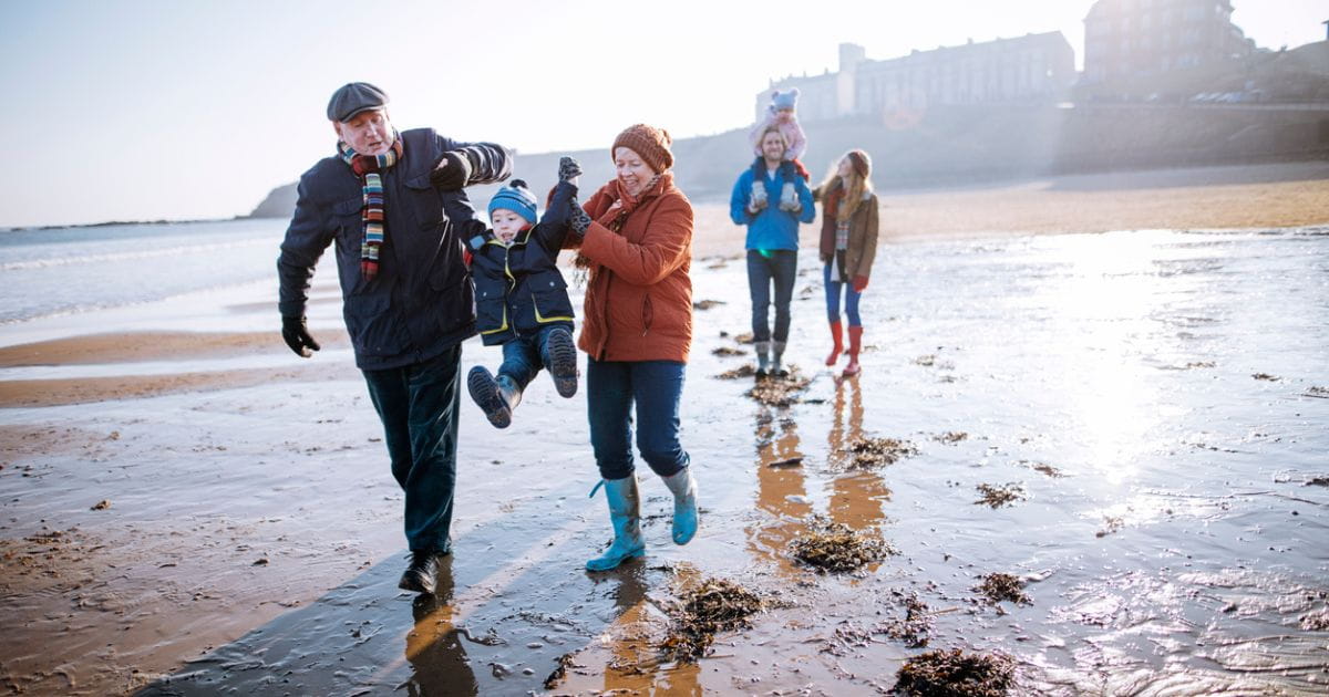 Family friendly winter beach walks