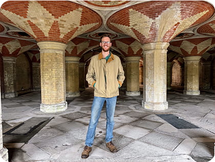 A man standing in the Crystal Palace subway
