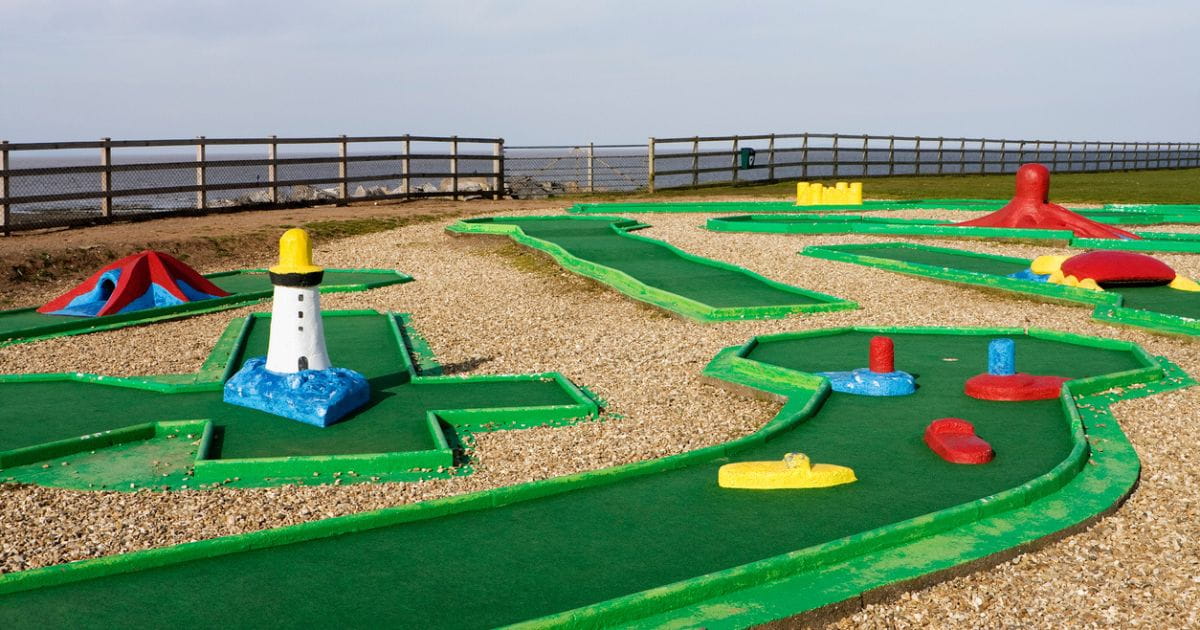 Hastings Adventure Golf courses on the seafront