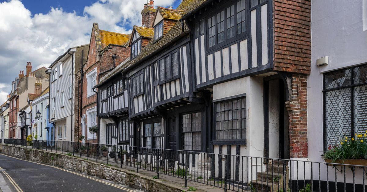 Hastings old town shopping buildings architecture