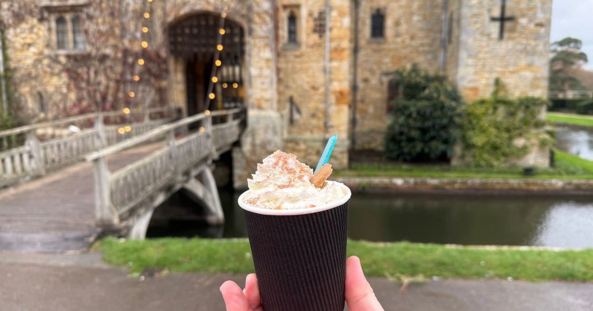 Hot chocolate at Hever Castle