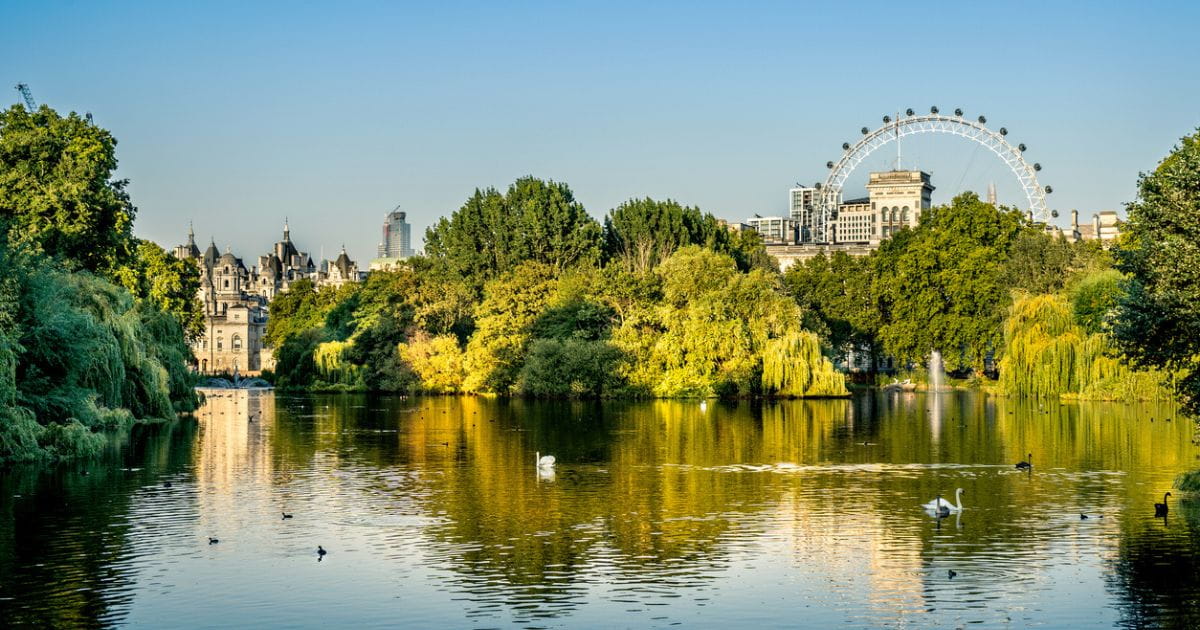 St James's Park near London Victoria