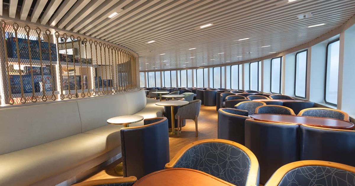 DFDS ferry Newhaven to Dieppe lounge