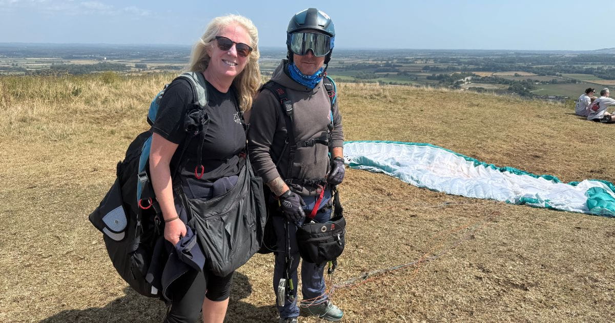Paragliding South Downs Jenny Fly Sussex