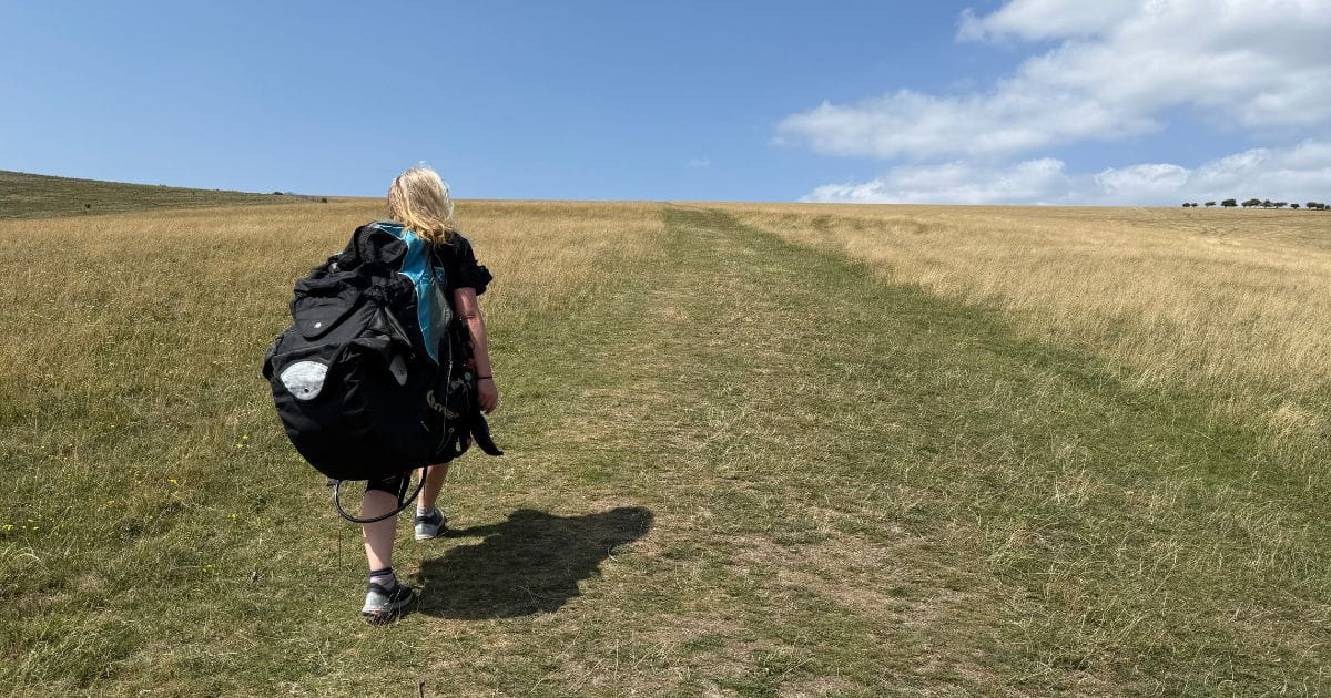 Walk Up Mount Caburn Fly Sussex Paragliding