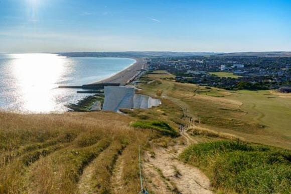 Stock image of Seven Sisters country park in Seaford