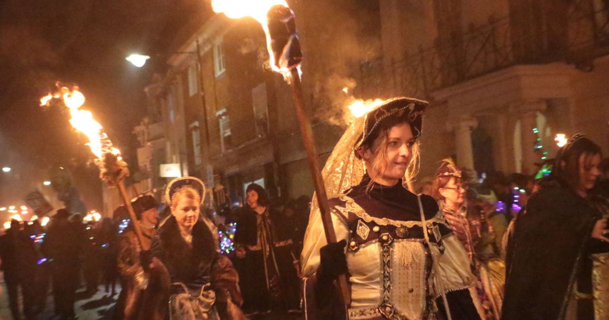 Lewes Bonfire night parade