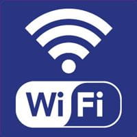 a drawing of a wi-fi logo