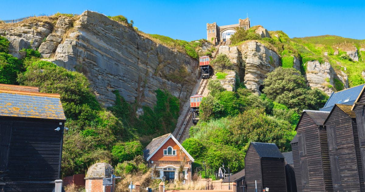 East Hill Cliff Lift Historic Funicular Hastings Sussex