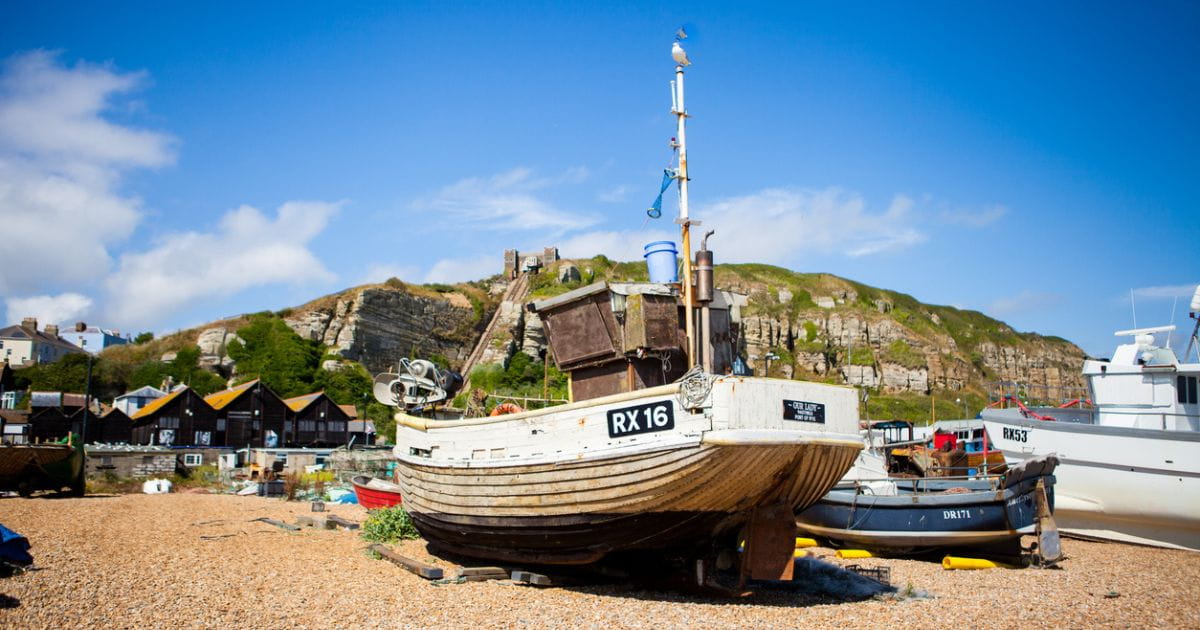 Hastings beach fishermen history