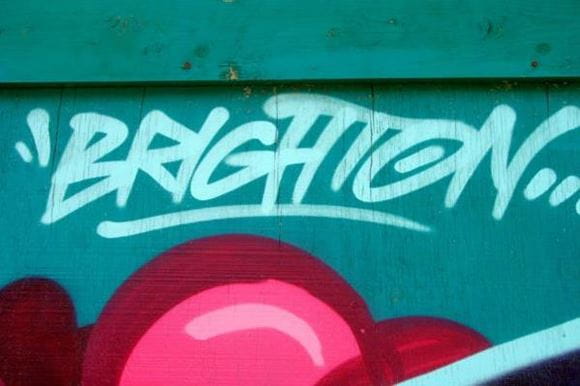 Brighton street art tour Southern railway