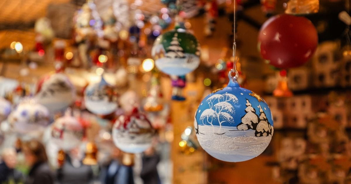 Christmas market handmade gifts bauble