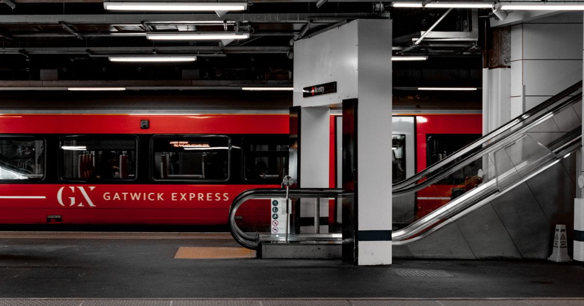 Gatwick Express train at Gatwick Airport