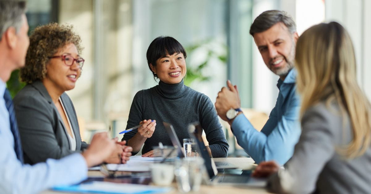 Group of business people in a meeting