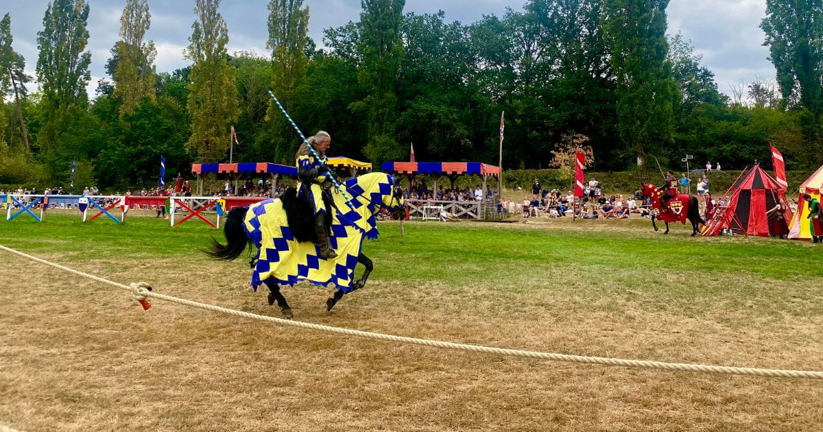 Jousting tournament knights history Hever Castle