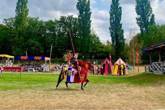 Summer at Hever Castle and Gardens jousting tournament