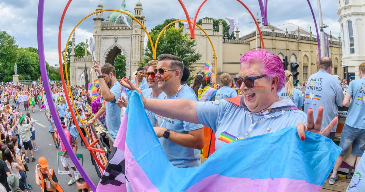 Brighton Pride parade float Southern Thameslink Great Northern