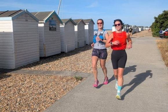 Sussex coastal run open jaw journey Goring by sea to Hove