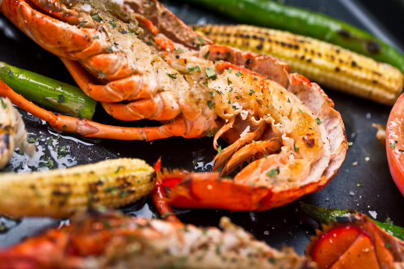 a close up of a plate of food