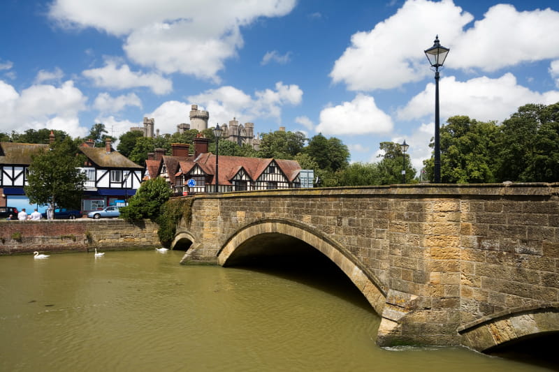 a bridge over a body of water
